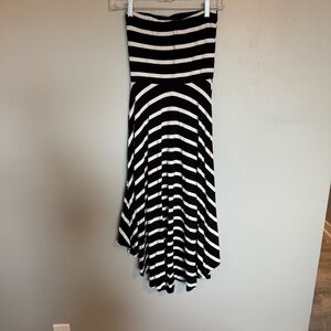 Studio Y Striped Dress Black and White Size Extra Small